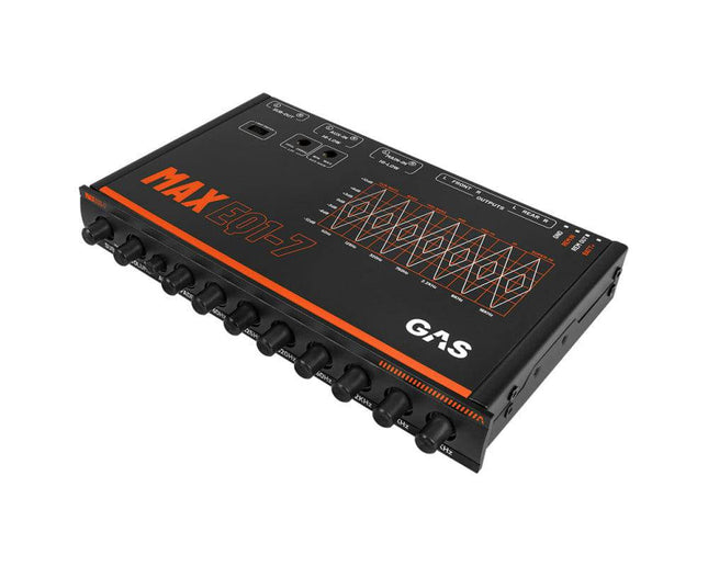 Gas Audio Power Gas Audio Power Gas Max Versterker ½din 7 - band Eq 6v Pre - outs voor Auto Geluidssystemen en Hoogwaardige Geluidskwaliteit Optimount 2
