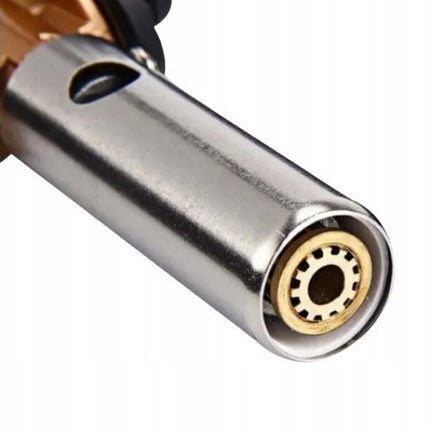 Gasbrander met Regelknop en Ontsteker – Krachtige Handbrander Verhitting voor Kamperen en Klussen - Gietijzeren Branderkop Cast Iron Burner - VCTparts.nl