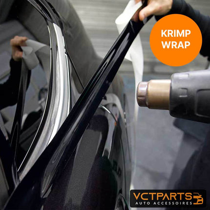 VCTparts Glans Zwarte Dechrome Wrap Tape – Zelfklevend Vinyl voor Auto 3/5/7/10cm 10M – Chroom Verwijder Strip voor Raambekleding Pijler Daklijst Interieur NORGOS 3
