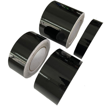 VCTparts Glans Zwarte Dechrome Wrap Tape – Zelfklevend Vinyl voor Auto 3/5/7/10cm 10M – Chroom Verwijder Strip voor Raambekleding Pijler Daklijst Interieur NORGOS 6