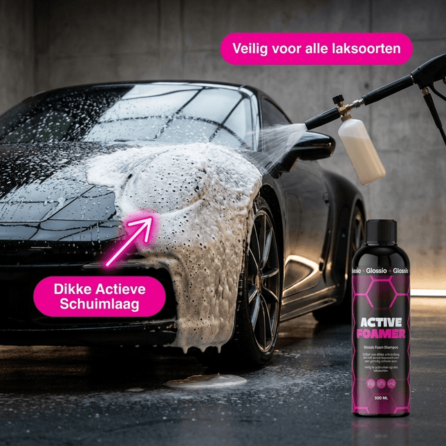 Glossio Glossio Active Foamer Premium Werkende Schuim 500ML - Krachtige Autoshampoo voor Dieptereiniging en Glanzende Bescherming van Lakoppervlakken Glansz 2