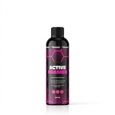 Glossio Active Foamer Premium Werkende Schuim 500ML - Krachtige Autoshampoo voor Dieptereiniging en Glanzende Bescherming van Lakoppervlakken