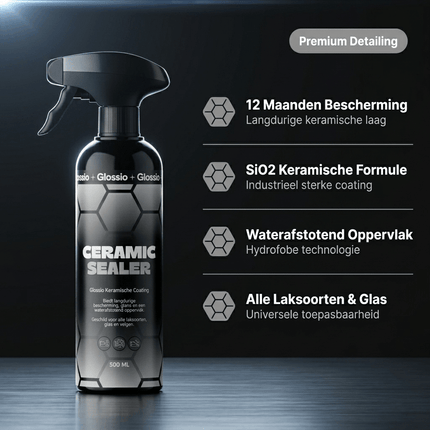 Glossio Glossio Ceramic Sealer Premium Keramische Coating 500ML - Krachtig Tegen Vuil en Water voor een Glanzend en Langdurig Beschermd Autoresultaat Glansz 9