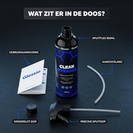 Glossio Glossio Clean Interior Premium Interieurreiniger 500ML - Krachtige Allesreiniger voor Auto Interieur met Frisse en Veilige Afwerking Glansz 8