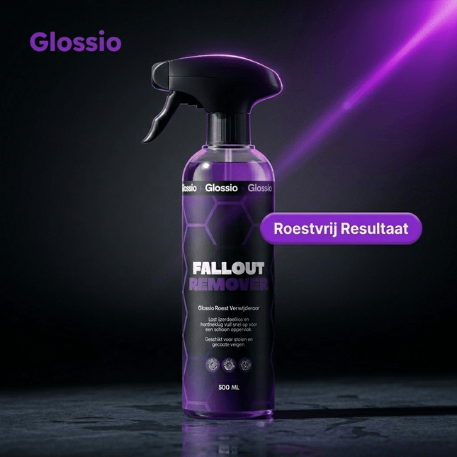 Glossio Glossio Fallout Remover Premium Roestverwijderaar 500ML - Krachtige Auto Roestvrij en Oxidatiebestrijder voor Metalen Oppervlakken Veilig en Efficiënt Glansz 2
