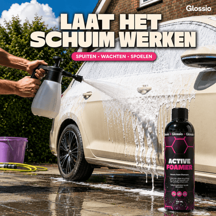 Glossio Glossio Active Foamer Premium Werkende Schuim 500ML - Krachtige Autoshampoo voor Dieptereiniging en Glanzende Bescherming van Lakoppervlakken Glansz 4