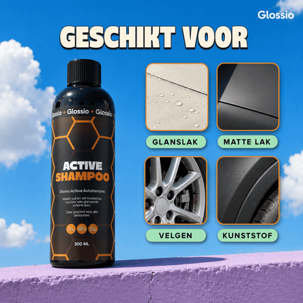 Glossio Glossio Bucketdeal – 6-delig Compleet Autowas Startpakket met Emmer, Shampoo en Droogdoek Combideal 11