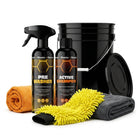 Glossio Glossio Bucketdeal – 6-delig Compleet Autowas Startpakket met Emmer, Shampoo en Droogdoek Combideal 1