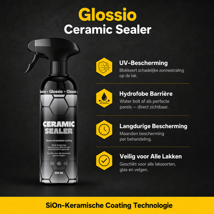 Glossio Glossio Ceramic Sealer Premium Keramische Coating 500ML - Krachtig Tegen Vuil en Water voor een Glanzend en Langdurig Beschermd Autoresultaat Glansz 5