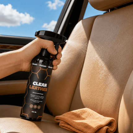 Glossio Glossio Clean Leather Premium Leer en Alcantara Reiniger 500ML – Voor een Dieptereiniging en Matte Afwerking Glansz 9