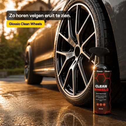 Glossio Glossio Clean Wheels Premium Velgenreiniger 500ML - Krachtige Remstof en Vuil Verwijderaar voor Alle Velgen met Veilig Glanzend Resultaat Glansz 9