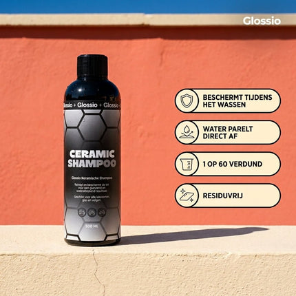 Glossio Glossio Combideal Ceramic Onderhoud – Onderhoudsset met Ceramic Shampoo, Quick Detailer en Buff/Wax Towel Combideal 5