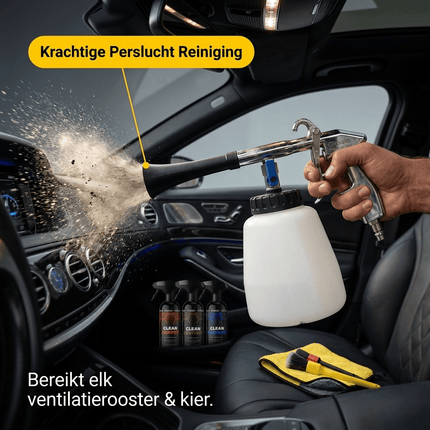 Glossio Glossio Combideal Diepte Interieur – Complete Professionele Set met Pneumatisch Reinigingspistool en Full - Care Reinigers Combideal 6