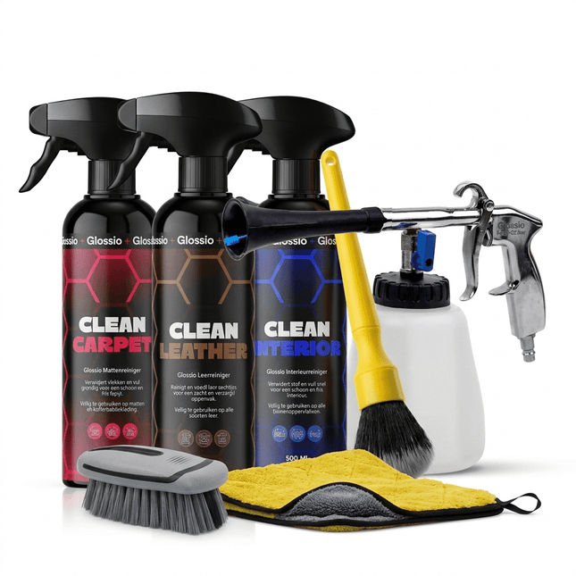 Glossio Glossio Combideal Diepte Interieur – Complete Professionele Set met Pneumatisch Reinigingspistool en Full - Care Reinigers Combideal 1