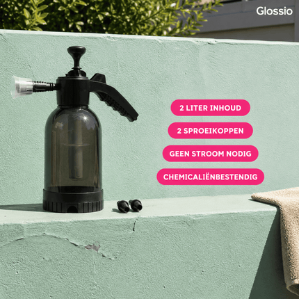 Glossio Glossio Combideal Snow Foam Set - Professionele 2L Drukschuimer + 2x 500ml Active Foamer - Handmatige Schuimpomp & Autoshampoo Combideal 9