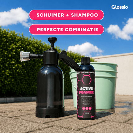 Glossio Glossio Combideal Snow Foam Set - Professionele 2L Drukschuimer + 2x 500ml Active Foamer - Handmatige Schuimpomp & Autoshampoo Combideal 6