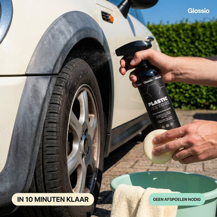 Glossio Glossio Combideal Winterklaar Pakket – Bescherming tegen Strooizout met Active Shampoo, Plastic/Rubber Restore en Quick Detailer Combideal 11
