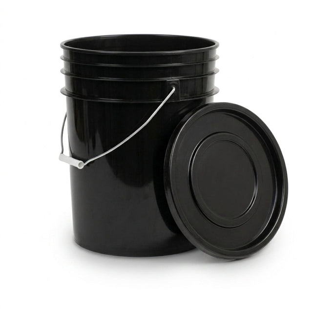 Glossio Glossio Detailing Emmer 20 Liter Zwart met Deksel – Stevige Wasemmer voor Krasvrij Wassen NORGOS 1