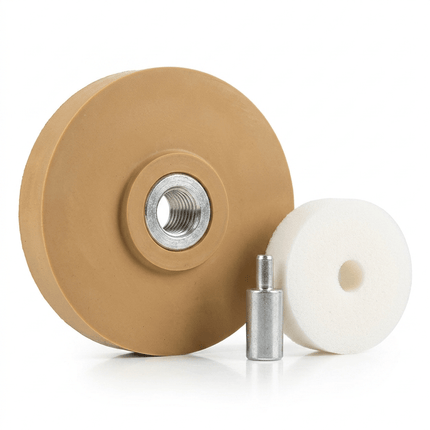 Glossio Glossio Lijmverwijderaar Wiel 88mm – Rubberen Schijf voor Lijmresten en Stickers Accessoire voor Boormachine AMiO 1