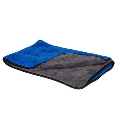 Glossio Mega Dry XL Microvezel Droogdoek Blauw/Grijs 60x90cm 800gsm voor Snel en Veilig Drogen
