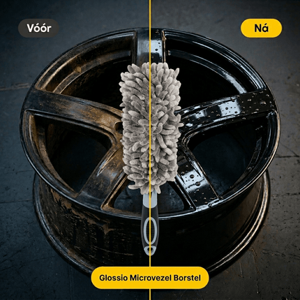 Glossio Glossio Microvezel Sponsborstel – Krasvrije Detailing Borstel voor Auto en Velgen Grijs AMiO 7