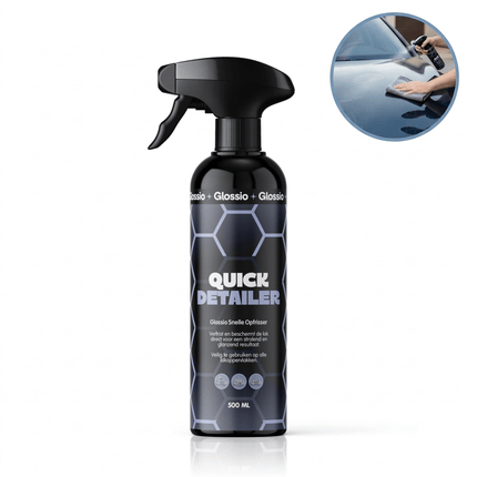 Glossio Glossio Quick Detailer 500ML Auto Lak Reiniger - Snelle Glans Bescherming en Stofverwijdering voor Lak en Kunststof Oppervlakken Zonder Strepen Glansz 12