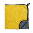 Glossio Glossio Ultra Dry Microvezel Droogdoek Geel/Grijs 30x40cm 950gsm voor Snel en Vlekkeloos Drogen AMiO 1
