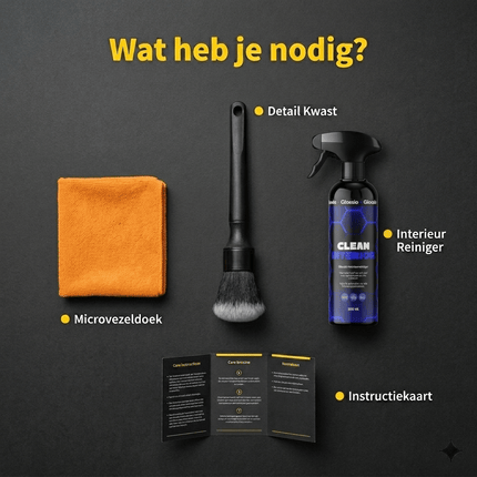 Glossio Glossio Ultrazachte Interieur Detail Kwast voor Krasvrije Reiniging Zwart NORGOS 9