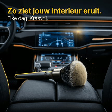 Glossio Glossio Ultrazachte Interieur Detail Kwast voor Krasvrije Reiniging Zwart NORGOS 3