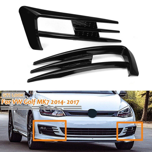 VCTparts Golf 7 GTI Look Mistlicht Kap Booskijker Rooster Glans Zwart [Volkswagen Golf MK7 2013 - 2017] NORGOS 9