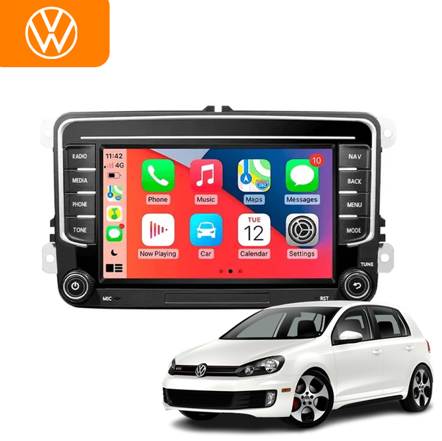 CarPlay & Android Auto Multimedia Scherm voor Volkswagen, Skoda, Seat – GPS Navigatie – Geschikt voor Golf 5/6, Passat B6, Polo, Jetta, Touran, Octavia en meer – Inbouwen / Inbouwservice / Installatie