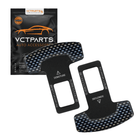 VCTparts Gordel Clip Alarmstopper Zwart Carbon – Voorkomt Gordelwaarschuwing in Auto (set) NORGOS 1