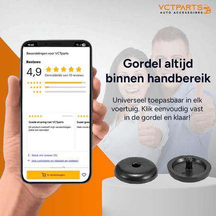Gordel Riem Afstand Stopper Clip Auto – Set van 2 – Voorkomt Wegglijdende Veiligheidsgordel – Snelle Montage Zonder Gereedschap – Universele Gordelklem – APK Geschikt – Comfort & Veiligheid - VCTparts.nl