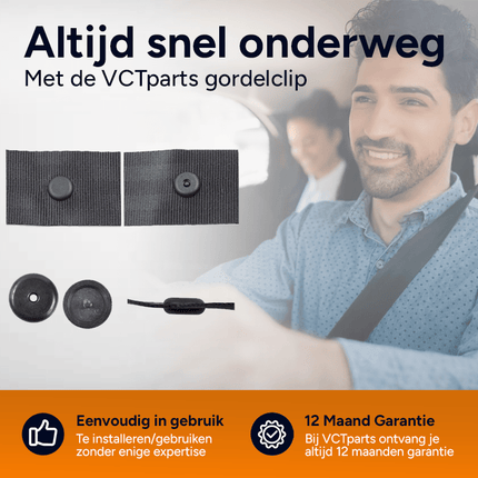 Gordel Riem Afstand Stopper Clip Auto – Set van 2 – Voorkomt Wegglijdende Veiligheidsgordel – Snelle Montage Zonder Gereedschap – Universele Gordelklem – APK Geschikt – Comfort & Veiligheid - VCTparts.nl