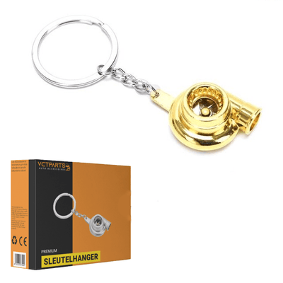 Gouden Turbo Sleutelhanger – Aluminium (Goud)
