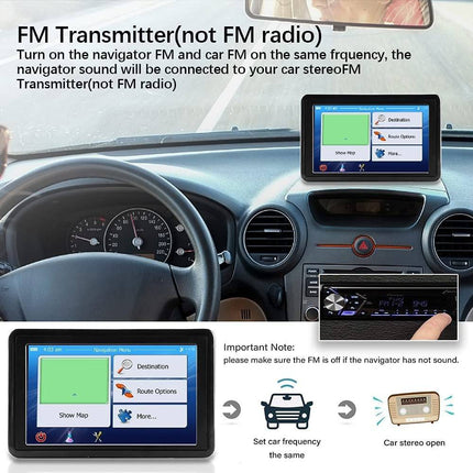 VCTparts GPS Navigatiesysteem Auto 5 Inch High Definition Satelliet - Europa Kaart 3D Mode 8Gb 256Mb NORGOS 7