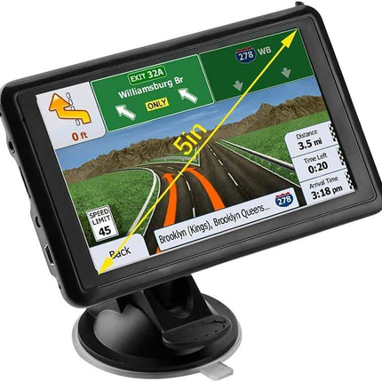VCTparts GPS Navigatiesysteem Auto 5 Inch High Definition Satelliet - Europa Kaart 3D Mode 8Gb 256Mb NORGOS 1