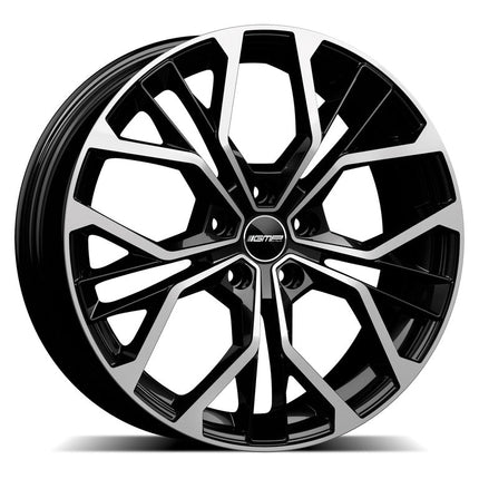 <h3>4 Velgen 17 inch MATISSE 5x112 ET45 66.5 Zwart MB - Passend voor Audi Volkswagen Mercedes Seat Skoda</h3> - VCTparts.nl