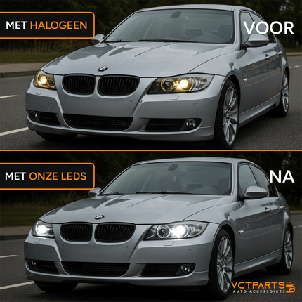 VCTparts H4 LED Dimlicht Koplampen 6000K – Helder Wit Licht met Ventilator en Canbus Decoder (Set van 2) NORGOS 3