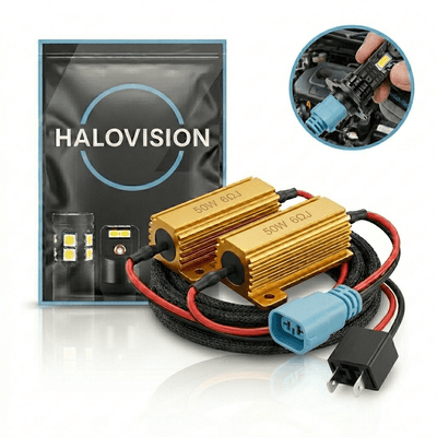 Halovision H7 Halogeen naar LED Adapter Canbus Anti-Error Decoder 6 Ohm 50W Belastingsweerstand Set - Voorkom Foutmeldingen en Flikkering bij LED Verlichting