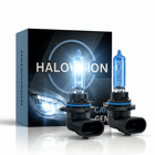 HaloVision HaloVision Halogeen Koplampen HB3 9005 – 12V 3000Lm 5500K Koud Wit – Blauw Glas Super White Dimlicht Grootlicht Halogeenlampen Set van 2 Autolampen HaloVision 1
