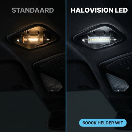 HaloVision HaloVision LED C5W/C10W Festoen Buislamp 41mm 6000K Helder Wit – Canbus Plug en Play Interieurverlichting LED Set van 2 Autolampen HaloVision 8
