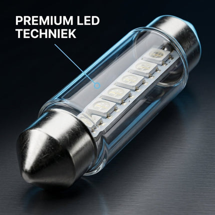 HaloVision HaloVision LED C5W/C10W Festoen Buislamp 41mm 6000K Helder Wit – Canbus Plug en Play Interieurverlichting LED Set van 2 Autolampen HaloVision 3