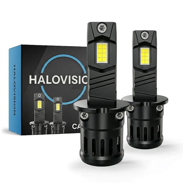 HaloVision HaloVision Turbo LED H3 6000K Helder Wit – Canbus Plug en Play Mistlicht LED Set van 2 Autolampen HaloVision 1