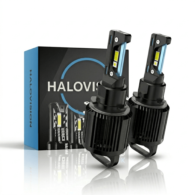 HaloVision HaloVision Turbo LED Koplampen H15 – 25W 5000Lm 6000K Helder Wit - Canbus Plug and Play DRL Grootlicht LED Set van 2 Autolampen HaloVision 1