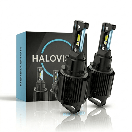 HaloVision HaloVision Turbo LED Koplampen H7 + H15 – 25W 5000Lm 6000K Helder Wit – Canbus Plug en Play Dimlicht + Dagrijverlichting Grootlicht LED Set van 4 Autolampen Combideal 6