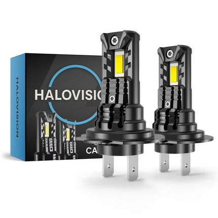 HaloVision HaloVision Turbo LED Koplampen H7 + H15 – 25W 5000Lm 6000K Helder Wit – Canbus Plug en Play Dimlicht + Dagrijverlichting Grootlicht LED Set van 4 Autolampen Combideal 5