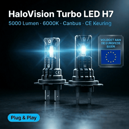 HaloVision HaloVision Turbo LED Koplampen H7 + H15 – 25W 5000Lm 6000K Helder Wit – Canbus Plug en Play Dimlicht + Dagrijverlichting Grootlicht LED Set van 4 Autolampen Combideal 3