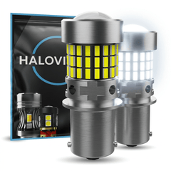 HaloVision HaloVision Turbo LED BA15S P21W 1156 – Helder Wit 6000K 6W - Canbus Plug en Play Achterlicht Achteruitrijverlichting en Remlicht LED Set van 2 Autolampen HaloVision 1