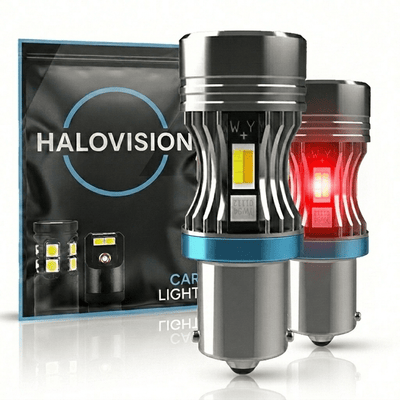 HaloVision Turbo LED BA15S P21W 1156 Fel Rood 30W - Krachtige Canbus Plug en Play Achterlicht en Remlicht LED Set van 2 Autolampen
